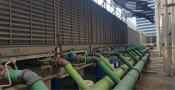 Cooling line installation