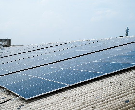 Solar panel installation